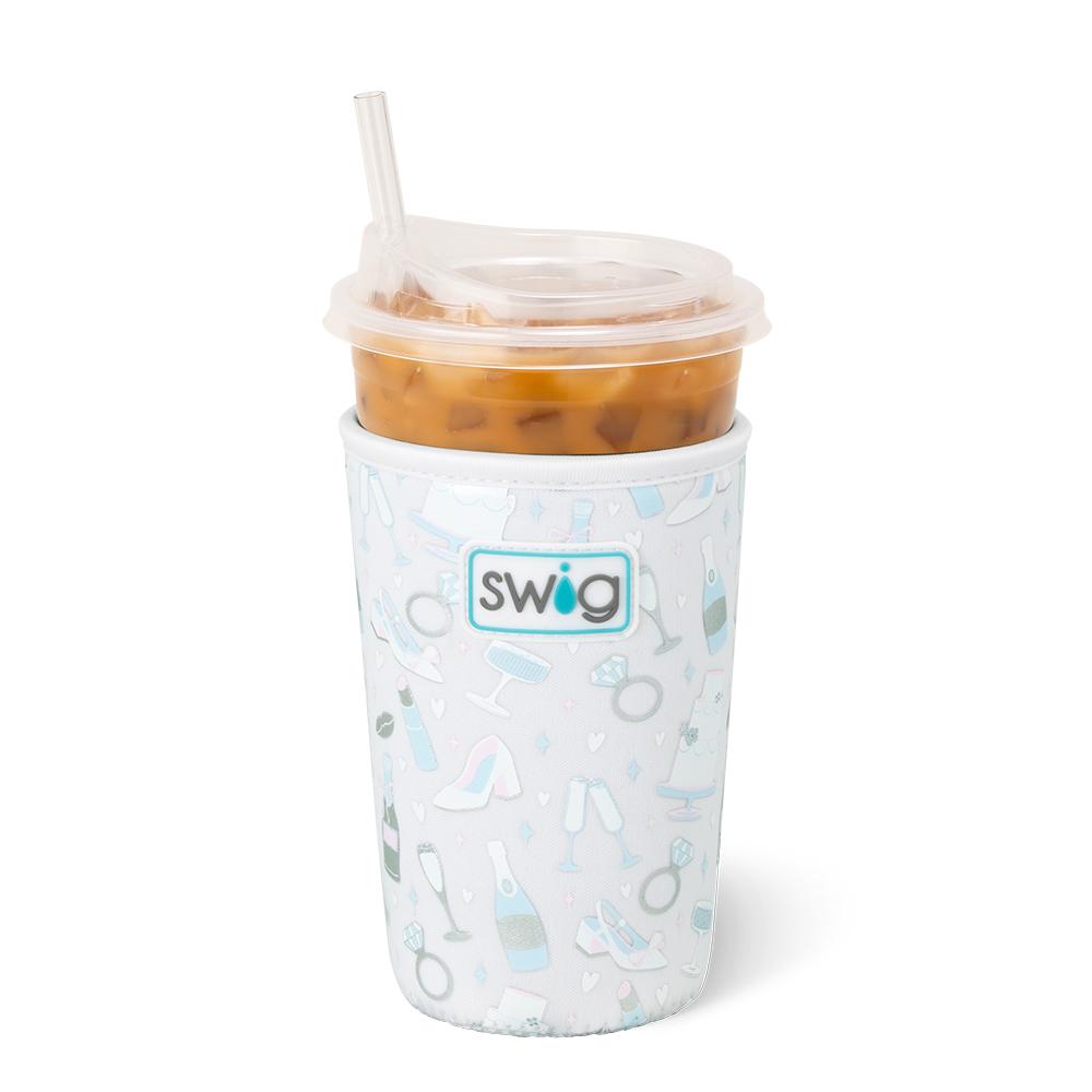 Swig Life, Medium Iced Cup Coolie, Scoop There It Is Pink